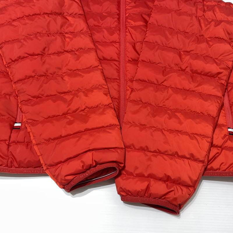 【中古品】【メンズ】 TOMMY HILFIGER トミーヒルフィガー LIGHTWEIGHT PACKABLE JACKET ライトウェイト パッカブル ジャケット アウター 147-260202-yo-03-tei サイズ：L カラー：レッド 万代Net店