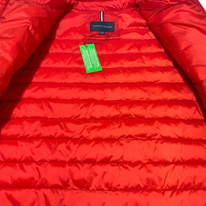 【中古品】【メンズ】 TOMMY HILFIGER トミーヒルフィガー LIGHTWEIGHT PACKABLE JACKET ライトウェイト パッカブル ジャケット アウター 147-260202-yo-03-tei サイズ：L カラー：レッド 万代Net店