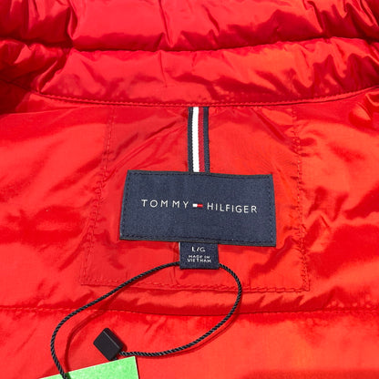 【中古品】【メンズ】 TOMMY HILFIGER トミーヒルフィガー LIGHTWEIGHT PACKABLE JACKET ライトウェイト パッカブル ジャケット アウター 147-260202-yo-03-tei サイズ：L カラー：レッド 万代Net店