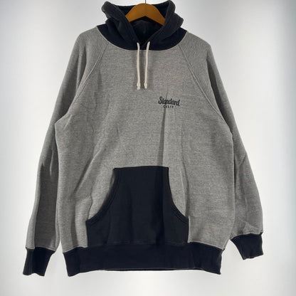 【中古品】【メンズ】 SD 88/12 DINER LOGO 2TONE HOODIE ダイナー ロゴ ツートン フーディ 長袖 トップス プルオーバー パーカー 140-260202-yo-11-fuzh サイズ：L カラー：グレー 万代Net店