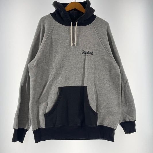 【中古品】【メンズ】 STANDARD CALIFORNIA スタンダードカリフォルニア SD 88/12 DINER LOGO 2TONE HOODIE ダイナー ロゴ ツートン フーディ 長袖 トップス プルオーバー パーカー 140-260202-yo-11-tei サイズ：L カラー：グレー 万代Net店