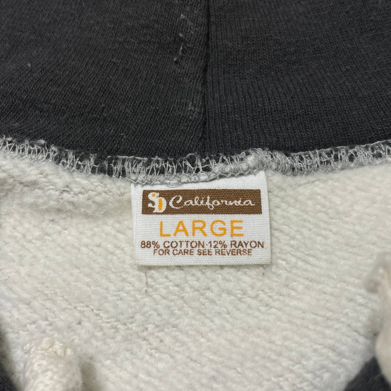 【中古品】【メンズ】 SD 88/12 DINER LOGO 2TONE HOODIE ダイナー ロゴ ツートン フーディ 長袖 トップス プルオーバー パーカー 140-260202-yo-11-fuzh サイズ：L カラー：グレー 万代Net店