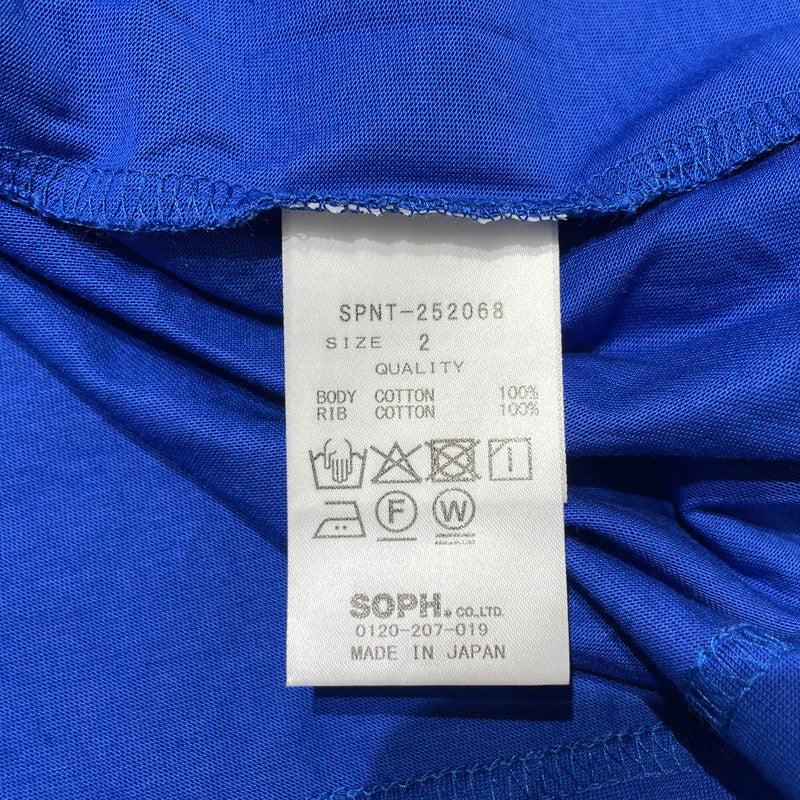 【中古品】【メンズ】 STOCKHOLM. L/S TEE SPNT-252068 ストックホルム ロングスリーブ Tシャツ 長袖 トップス 142-260202-yo-05-fuzh サイズ：2 カラー：ブルー 万代Net店