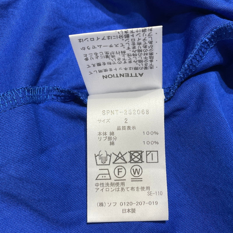 【中古品】【メンズ】 STOCKHOLM. L/S TEE SPNT-252068 ストックホルム ロングスリーブ Tシャツ 長袖 トップス 142-260202-yo-05-fuzh サイズ：2 カラー：ブルー 万代Net店