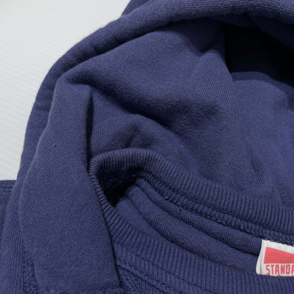 【中古品】【メンズ】 STANDARD CALIFORNIA スタンダードカリフォルニア SD LOGO AFTER DOUBLE FACE HOOD SWEAT ロゴ アフター ダブルフェイス フード スウェット 長袖 トップス プルオーバー パーカー 140-260202-yo-10-tei サイズ：L カラー：ネイビー 万代Net店