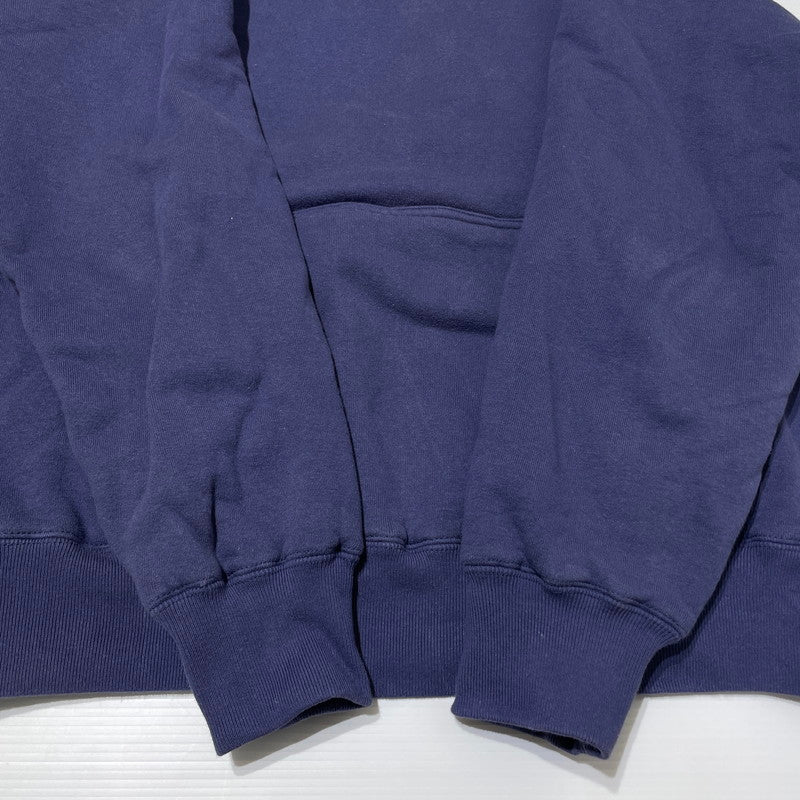 【中古品】【メンズ】 STANDARD CALIFORNIA スタンダードカリフォルニア SD LOGO AFTER DOUBLE FACE HOOD SWEAT ロゴ アフター ダブルフェイス フード スウェット 長袖 トップス プルオーバー パーカー 140-260202-yo-10-tei サイズ：L カラー：ネイビー 万代Net店