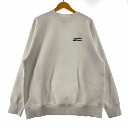 【現状渡し品】【メンズ】 STANDARD CALIFORNIA スタンダードカリフォルニア SD TECH WARM SWEAT テック ウォーム スウェット 長袖 トップス トレーナー 140-260202-yo-08-tei サイズ：L カラー：ホワイト 万代Net店