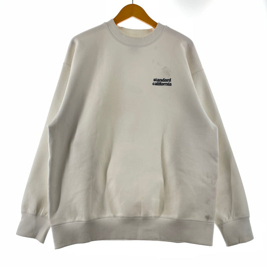 【現状渡し品】【メンズ】 STANDARD CALIFORNIA スタンダードカリフォルニア SD TECH WARM SWEAT テック ウォーム スウェット 長袖 トップス トレーナー 140-260202-yo-08-tei サイズ：L カラー：ホワイト 万代Net店
