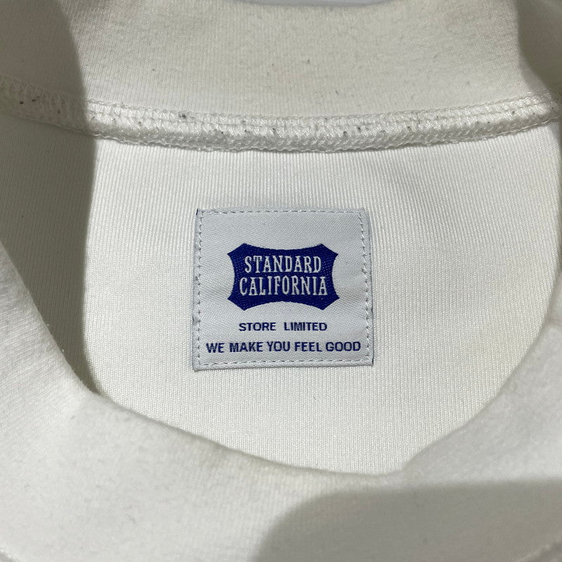 【現状渡し品】【メンズ】 STANDARD CALIFORNIA スタンダードカリフォルニア SD TECH WARM SWEAT テック ウォーム スウェット 長袖 トップス トレーナー 140-260202-yo-08-tei サイズ：L カラー：ホワイト 万代Net店