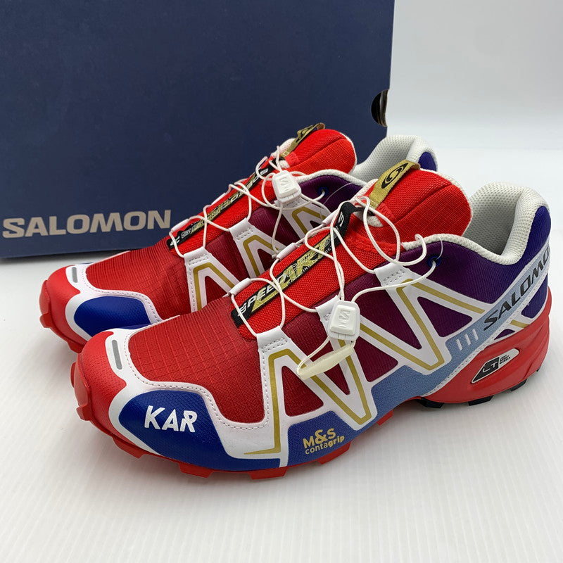 【中古美品】【メンズ】 SALOMON サロモン SPEEDCROSS 3 KAR スピードクロス3 476745-33 スニーカー シューズ 162-260821-nm-51-teih サイズ：28.5cm カラー：レッド 万代Net店