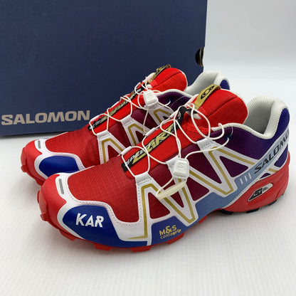 【中古美品】【メンズ】 SALOMON サロモン SPEEDCROSS 3 KAR スピードクロス3 476745-33 スニーカー シューズ 162-260821-nm-51-teih サイズ：28.5cm カラー：レッド 万代Net店