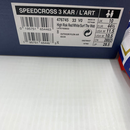 【中古美品】【メンズ】 SALOMON サロモン SPEEDCROSS 3 KAR スピードクロス3 476745-33 スニーカー シューズ 162-260821-nm-51-teih サイズ：28.5cm カラー：レッド 万代Net店