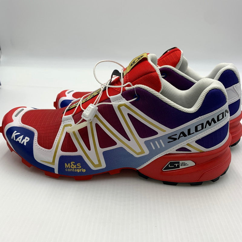 【中古美品】【メンズ】 SALOMON サロモン SPEEDCROSS 3 KAR スピードクロス3 476745-33 スニーカー シューズ 162-260821-nm-51-teih サイズ：28.5cm カラー：レッド 万代Net店