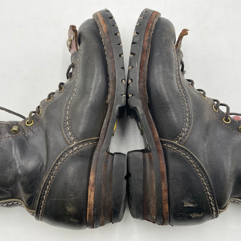 【現状渡し品】【メンズ】 WESCO ウエスコ JOBMASTER STUDS CUSTOM FALSE TONGUES BOOTS BK108100 ジョブマスター カスタム フォルスタン ブーツ シューズ 靴 164-260206-yo-01-tei カラー：ブラック 万代Net店