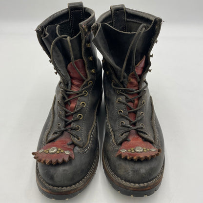 【現状渡し品】【メンズ】 WESCO ウエスコ JOBMASTER STUDS CUSTOM FALSE TONGUES BOOTS BK108100 ジョブマスター カスタム フォルスタン ブーツ シューズ 靴 164-260206-yo-01-tei カラー：ブラック 万代Net店