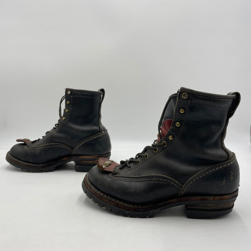 【現状渡し品】【メンズ】 WESCO ウエスコ JOBMASTER STUDS CUSTOM FALSE TONGUES BOOTS BK108100 ジョブマスター カスタム フォルスタン ブーツ シューズ 靴 164-260206-yo-01-tei カラー：ブラック 万代Net店