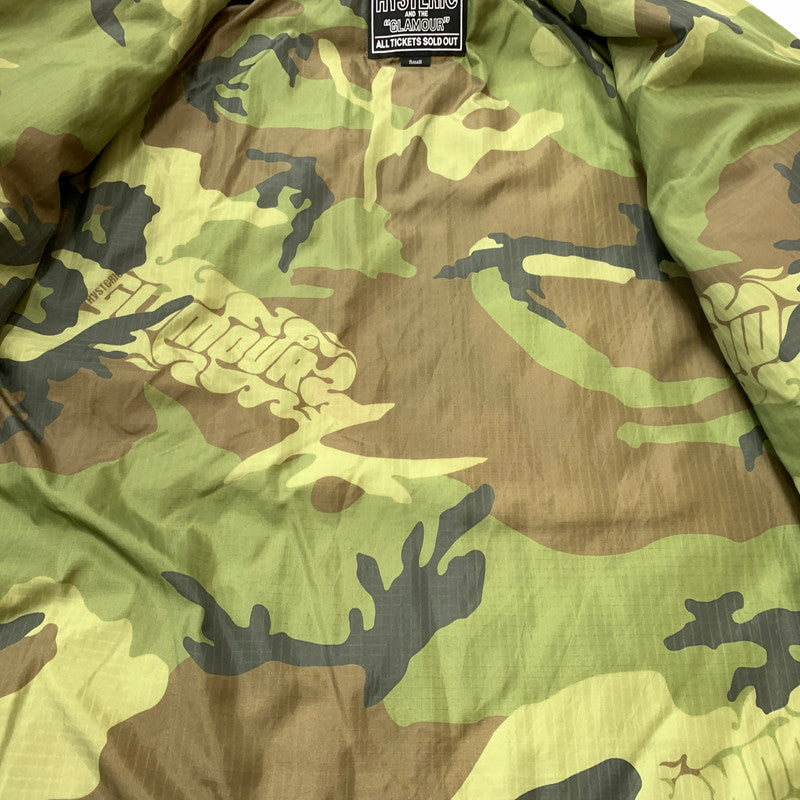 【中古品】【メンズ】 HYSTERIC GLAMOUR ヒステリックグラマー GUITAR GIRL MICHIGAN QUILTED JACKET 02253AB08 ギターガール ミシガン キルティングジャケット アウター 140-260201-ko-07-tei サイズ：S カラー：カモ 万代Net店