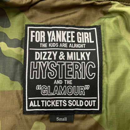【中古品】【メンズ】 HYSTERIC GLAMOUR ヒステリックグラマー GUITAR GIRL MICHIGAN QUILTED JACKET 02253AB08 ギターガール ミシガン キルティングジャケット アウター 140-260201-ko-07-tei サイズ：S カラー：カモ 万代Net店