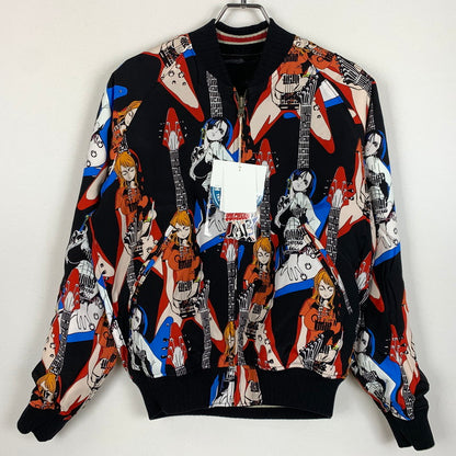 【中古品】【メンズ】 HYSTERIC GLAMOUR ヒステリックグラマー × ONEPIECE ワンピース 別注 コラボ NAMI FLYING V SOUVENIR JACKET 02253AB17296 ナミ フライング ブイ スーベニア ジャケット アウター スカジャン 140-260201-ko-10-tei サイズ：S カラー：ブラック 万代Net店