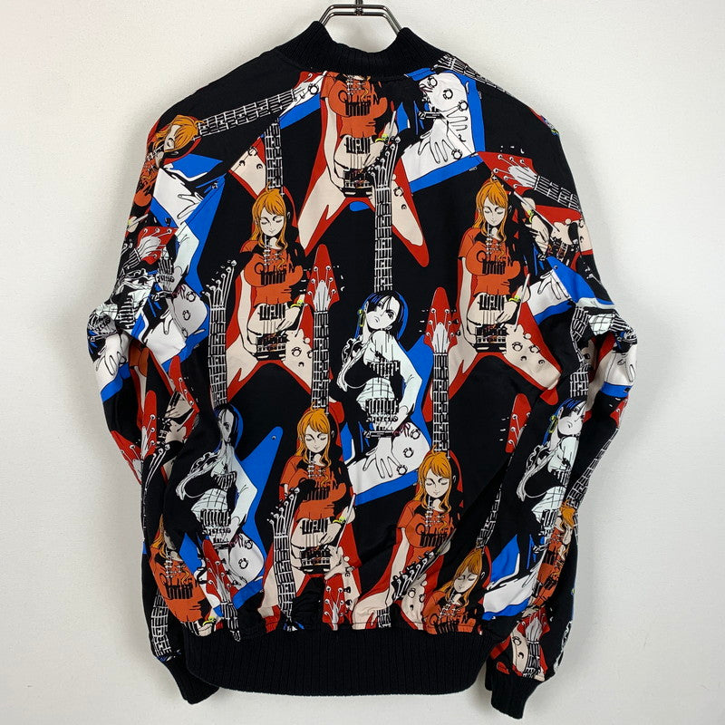 【中古品】【メンズ】 HYSTERIC GLAMOUR ヒステリックグラマー × ONEPIECE ワンピース 別注 コラボ NAMI FLYING V SOUVENIR JACKET 02253AB17296 ナミ フライング ブイ スーベニア ジャケット アウター スカジャン 140-260201-ko-10-tei サイズ：S カラー：ブラック 万代Net店