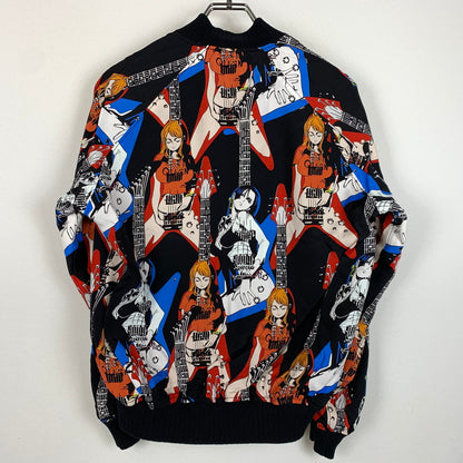 【中古品】【メンズ】 HYSTERIC GLAMOUR ヒステリックグラマー × ONEPIECE ワンピース 別注 コラボ NAMI FLYING V SOUVENIR JACKET 02253AB17296 ナミ フライング ブイ スーベニア ジャケット アウター スカジャン 140-260201-ko-10-tei サイズ：S カラー：ブラック 万代Net店
