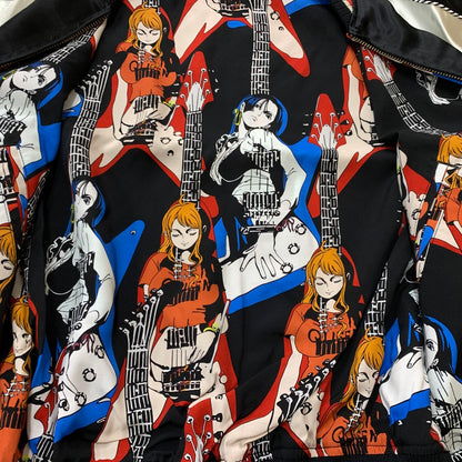 【中古品】【メンズ】 HYSTERIC GLAMOUR ヒステリックグラマー × ONEPIECE ワンピース 別注 コラボ NAMI FLYING V SOUVENIR JACKET 02253AB17296 ナミ フライング ブイ スーベニア ジャケット アウター スカジャン 140-260201-ko-10-tei サイズ：S カラー：ブラック 万代Net店