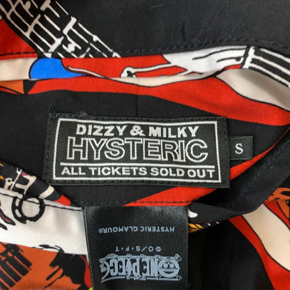 【中古品】【メンズ】 HYSTERIC GLAMOUR ヒステリックグラマー × ONEPIECE ワンピース 別注 コラボ NAMI FLYING V SOUVENIR JACKET 02253AB17296 ナミ フライング ブイ スーベニア ジャケット アウター スカジャン 140-260201-ko-10-tei サイズ：S カラー：ブラック 万代Net店