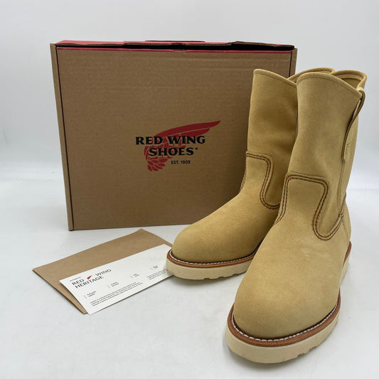 【中古品】【メンズ】 レッドウィング 9-INCH PECOS BOOTS 8168 9インチ ペコスブーツ ワークブーツ シューズ 靴 164-260206-yo-13-tei カラー：ベージュ 万代Net店