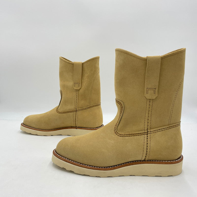 【中古品】【メンズ】 レッドウィング 9-INCH PECOS BOOTS 8168 9インチ ペコスブーツ ワークブーツ シューズ 靴 164-260206-yo-13-tei カラー：ベージュ 万代Net店