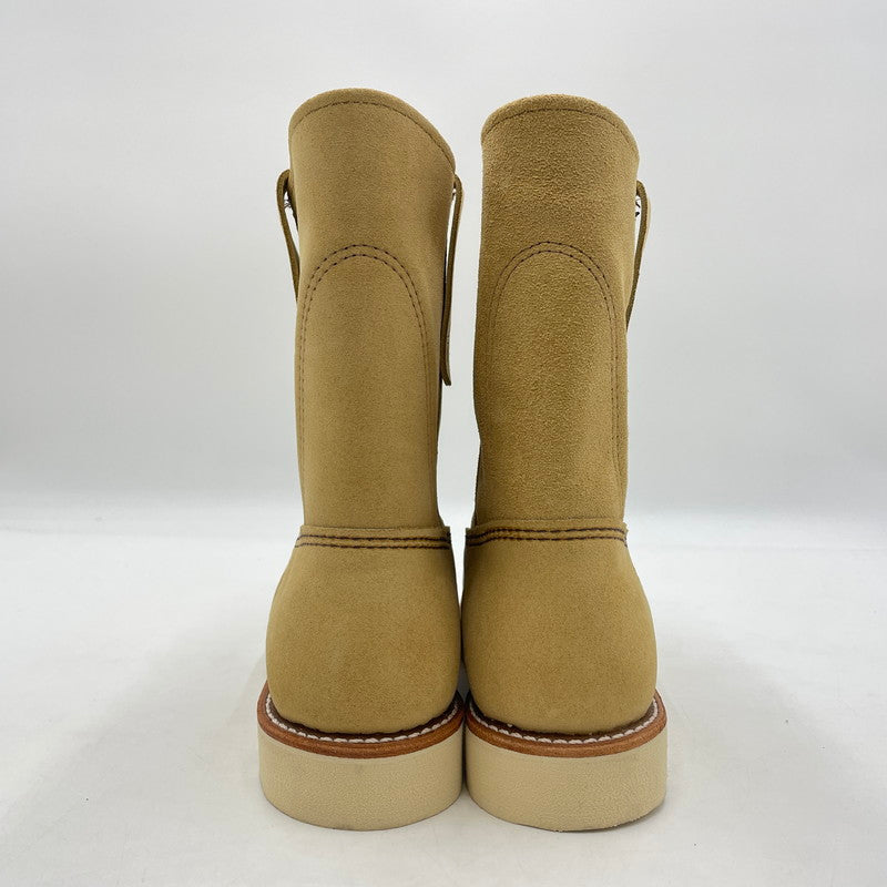 【中古品】【メンズ】 レッドウィング 9-INCH PECOS BOOTS 8168 9インチ ペコスブーツ ワークブーツ シューズ 靴 164-260206-yo-13-tei カラー：ベージュ 万代Net店