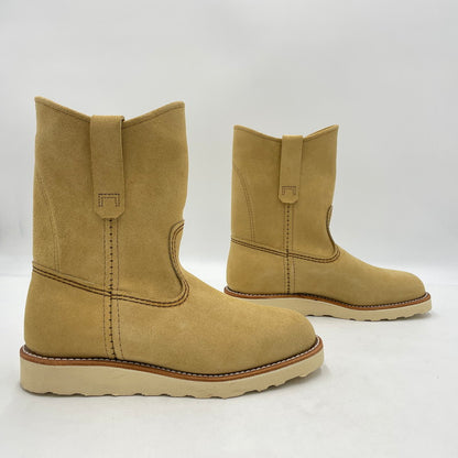【中古品】【メンズ】 レッドウィング 9-INCH PECOS BOOTS 8168 9インチ ペコスブーツ ワークブーツ シューズ 靴 164-260206-yo-13-tei カラー：ベージュ 万代Net店
