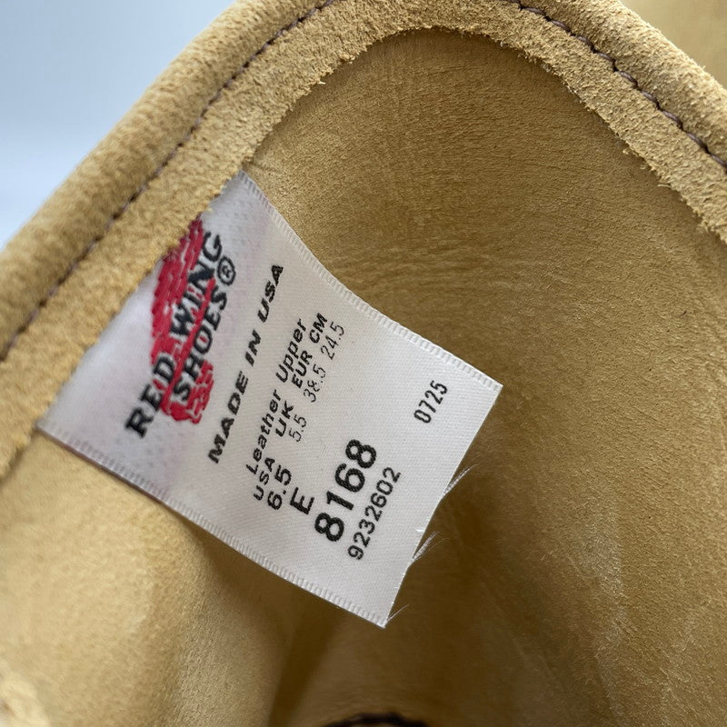 【中古品】【メンズ】 レッドウィング 9-INCH PECOS BOOTS 8168 9インチ ペコスブーツ ワークブーツ シューズ 靴 164-260206-yo-13-tei カラー：ベージュ 万代Net店