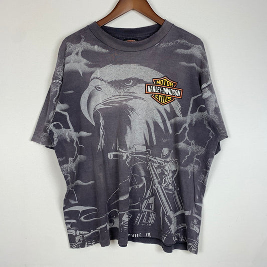 【現状渡し品】【メンズ】 90's ALL OVER PRINT S/S TEE 90年代 オールオーバー プリント ショートスリーブ Tシャツ トップス 半袖 145-260204-ko-02-fuzh サイズ：XL カラー：総柄 万代Net店