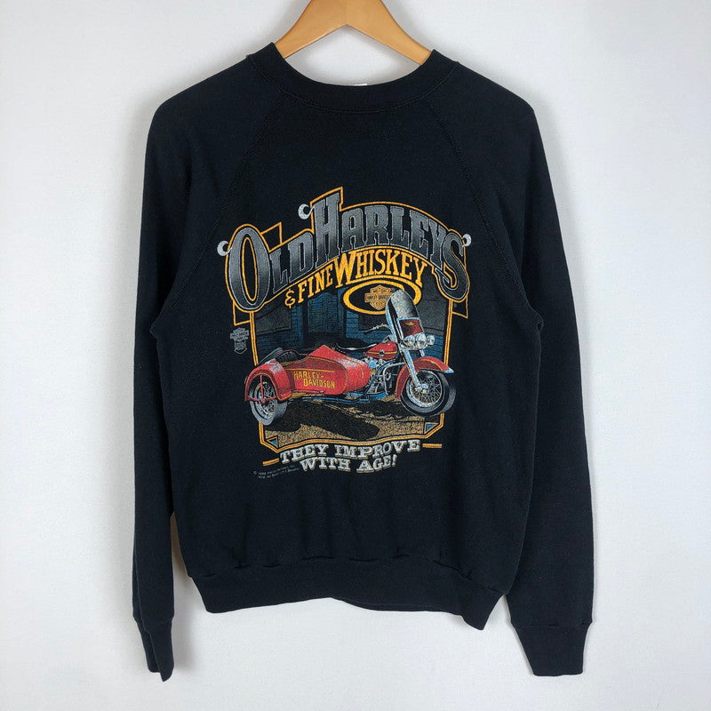 【現状渡し品】【メンズ】 HARLEY DAVIDSON ハーレーダビッドソン SWEAT L/S SHIRT スウェット ロングスリーブ シャツ トップス 長袖 145-260203-ko-28-tei サイズ：M カラー：ブラック 万代Net店