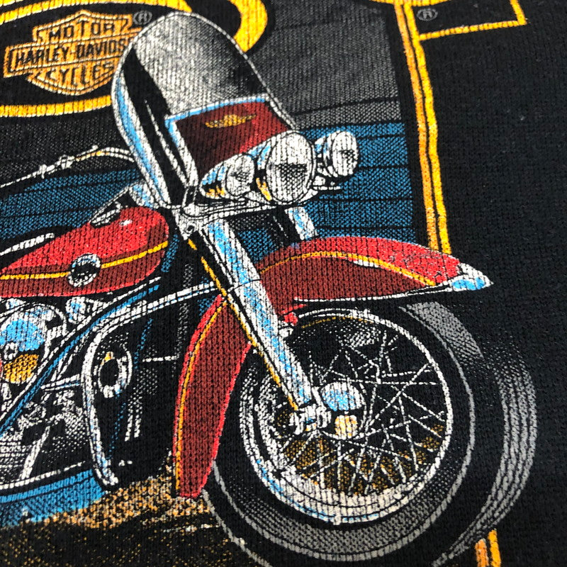 【現状渡し品】【メンズ】 HARLEY DAVIDSON ハーレーダビッドソン SWEAT L/S SHIRT スウェット ロングスリーブ シャツ トップス 長袖 145-260203-ko-28-tei サイズ：M カラー：ブラック 万代Net店