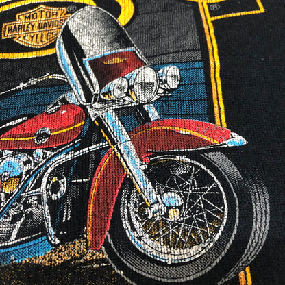 【現状渡し品】【メンズ】 HARLEY DAVIDSON ハーレーダビッドソン SWEAT L/S SHIRT スウェット ロングスリーブ シャツ トップス 長袖 145-260203-ko-28-tei サイズ：M カラー：ブラック 万代Net店