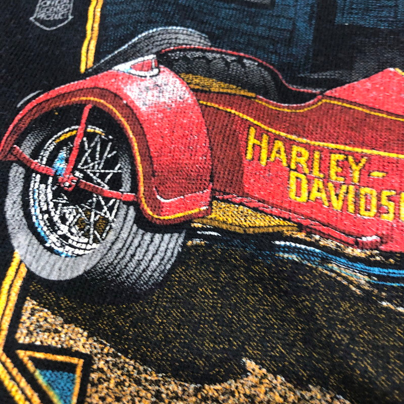 【現状渡し品】【メンズ】 HARLEY DAVIDSON ハーレーダビッドソン SWEAT L/S SHIRT スウェット ロングスリーブ シャツ トップス 長袖 145-260203-ko-28-tei サイズ：M カラー：ブラック 万代Net店