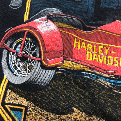 【現状渡し品】【メンズ】 HARLEY DAVIDSON ハーレーダビッドソン SWEAT L/S SHIRT スウェット ロングスリーブ シャツ トップス 長袖 145-260203-ko-28-tei サイズ：M カラー：ブラック 万代Net店