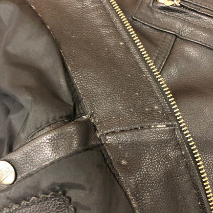 【現状渡し品】【メンズ】 HARLEY DAVIDSON ハーレーダビッドソン 90's MA-1 TYPE LEATHER JACKET 90年代 MA-1 タイプ レザージャケット アウター 革ジャン 145-260203-ko-09-tei サイズ：M カラー：ブラック 万代Net店
