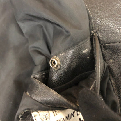 【現状渡し品】【メンズ】 HARLEY DAVIDSON ハーレーダビッドソン 90's MA-1 TYPE LEATHER JACKET 90年代 MA-1 タイプ レザージャケット アウター 革ジャン 145-260203-ko-09-tei サイズ：M カラー：ブラック 万代Net店
