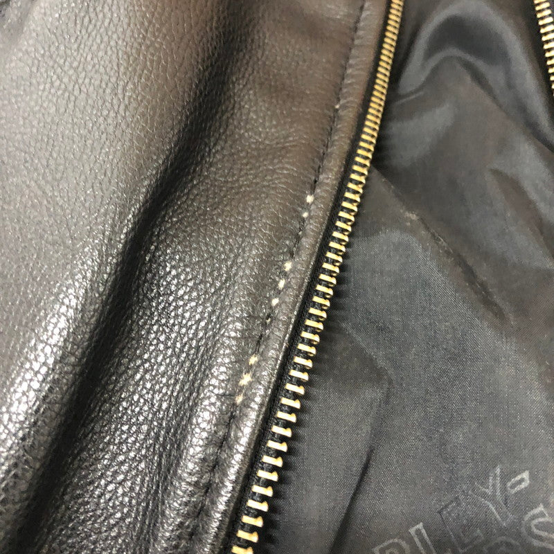 【現状渡し品】【メンズ】 HARLEY DAVIDSON ハーレーダビッドソン 90's MA-1 TYPE LEATHER JACKET 90年代 MA-1 タイプ レザージャケット アウター 革ジャン 145-260203-ko-09-tei サイズ：M カラー：ブラック 万代Net店