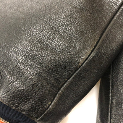 【現状渡し品】【メンズ】 HARLEY DAVIDSON ハーレーダビッドソン 90's MA-1 TYPE LEATHER JACKET 90年代 MA-1 タイプ レザージャケット アウター 革ジャン 145-260203-ko-09-tei サイズ：M カラー：ブラック 万代Net店