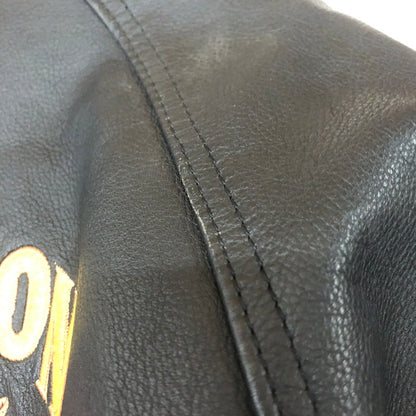 【現状渡し品】【メンズ】 HARLEY DAVIDSON ハーレーダビッドソン 90's MA-1 TYPE LEATHER JACKET 90年代 MA-1 タイプ レザージャケット アウター 革ジャン 145-260203-ko-09-tei サイズ：M カラー：ブラック 万代Net店