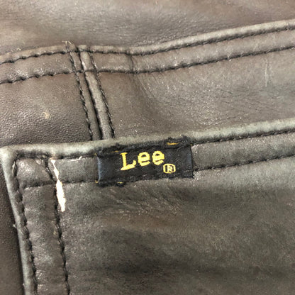 【中古品】【メンズ】 Lee リー PATCHWORK LEATHER PANT 5201 パッチワーク レザー パンツ ボトムス 革 156-260203-ko-30-tei サイズ：30 カラー：ブラック 万代Net店