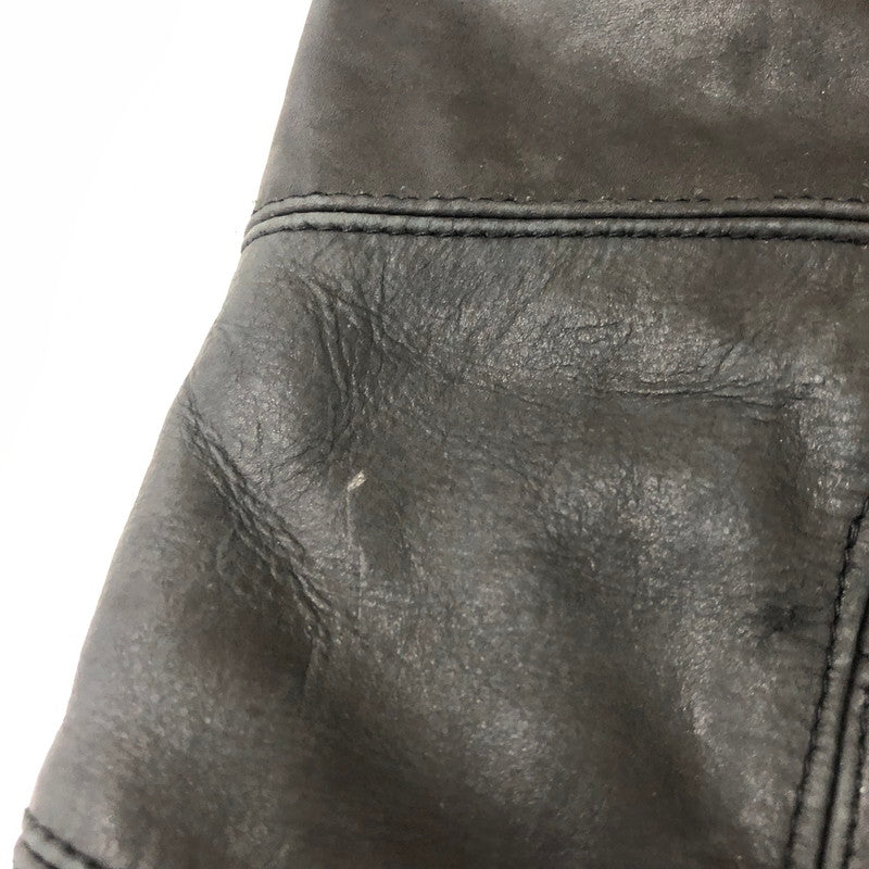 【中古品】【メンズ】 Lee リー PATCHWORK LEATHER PANT 5201 パッチワーク レザー パンツ ボトムス 革 156-260203-ko-30-tei サイズ：30 カラー：ブラック 万代Net店