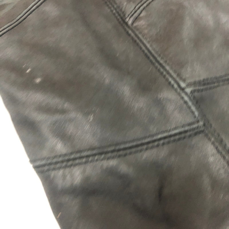 【中古品】【メンズ】 Lee リー PATCHWORK LEATHER PANT 5201 パッチワーク レザー パンツ ボトムス 革 156-260203-ko-30-tei サイズ：30 カラー：ブラック 万代Net店