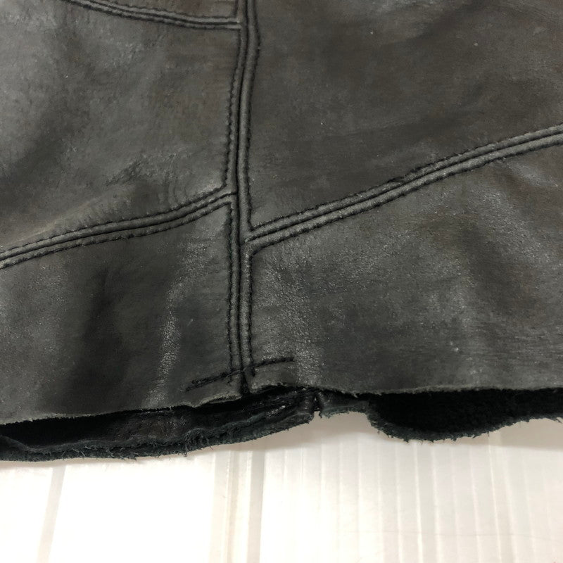 【中古品】【メンズ】 Lee リー PATCHWORK LEATHER PANT 5201 パッチワーク レザー パンツ ボトムス 革 156-260203-ko-30-tei サイズ：30 カラー：ブラック 万代Net店