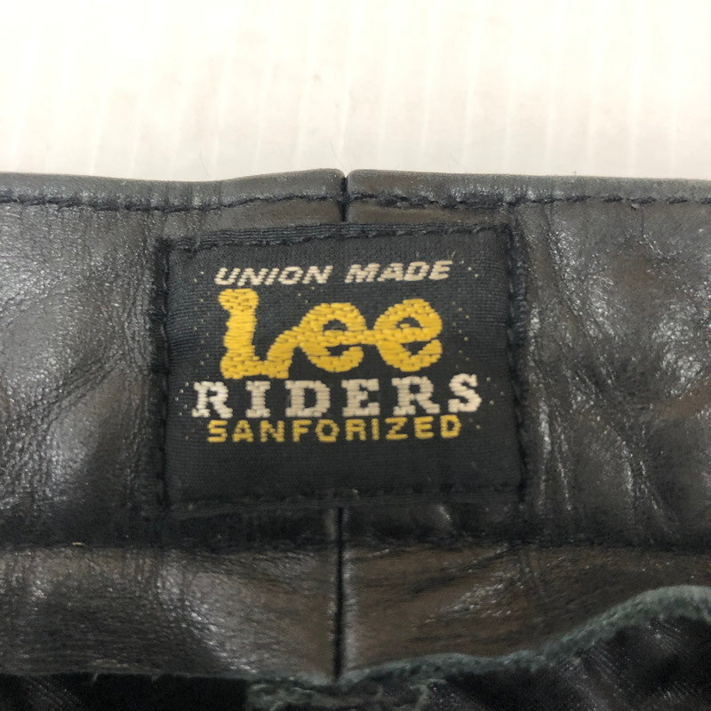 【中古品】【メンズ】 Lee リー PATCHWORK LEATHER PANT 5201 パッチワーク レザー パンツ ボトムス 革 156-260203-ko-30-tei サイズ：30 カラー：ブラック 万代Net店