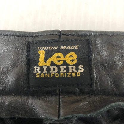 【中古品】【メンズ】 Lee リー PATCHWORK LEATHER PANT 5201 パッチワーク レザー パンツ ボトムス 革 156-260203-ko-30-tei サイズ：30 カラー：ブラック 万代Net店