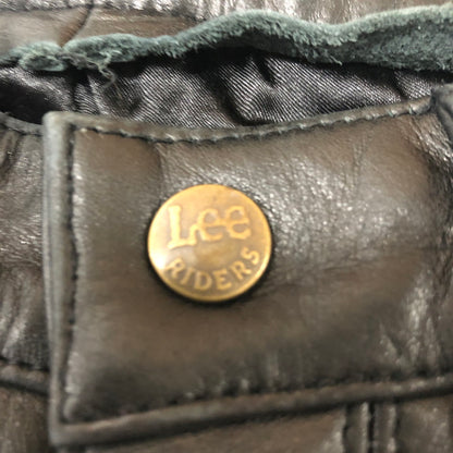 【中古品】【メンズ】 Lee リー PATCHWORK LEATHER PANT 5201 パッチワーク レザー パンツ ボトムス 革 156-260203-ko-30-tei サイズ：30 カラー：ブラック 万代Net店